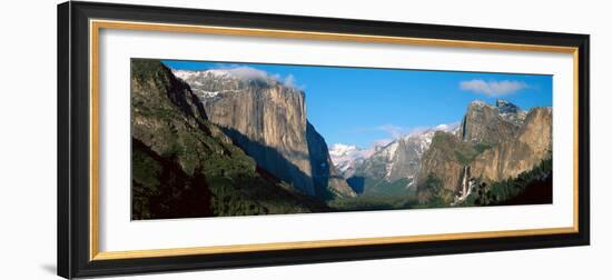 El Capitan and Half Dome Rock Formations, Yosemite National Park, California-null-Framed Photographic Print