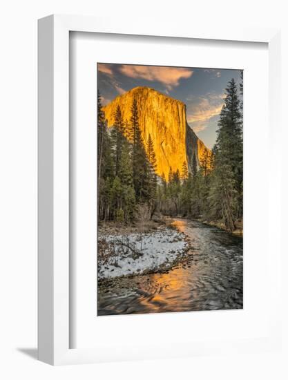 El Capitan and Merced River, Yosemite, California.-John Ford-Framed Photographic Print