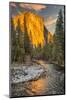 El Capitan and Merced River, Yosemite, California.-John Ford-Mounted Photographic Print