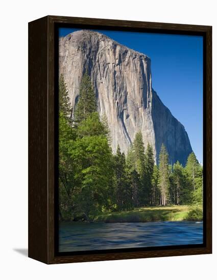 El Capitan and Merced River. Yosemite National Park, CA-Jamie & Judy Wild-Framed Premier Image Canvas