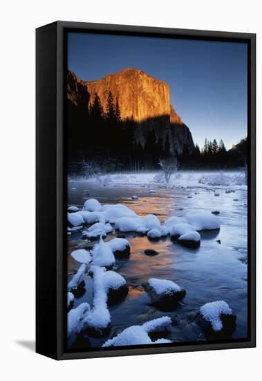 El Capitan and Merced River, Yosemite National Park, California, USA-Christopher Bettencourt-Framed Premier Image Canvas