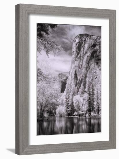 El Capitan and the Merced River, Infrared-Vincent James-Framed Photographic Print