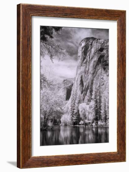 El Capitan and the Merced River, Infrared-Vincent James-Framed Photographic Print