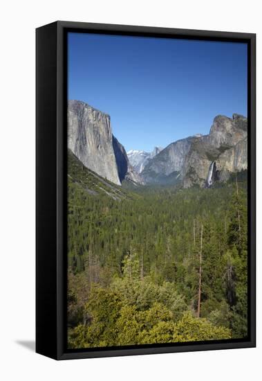 El Capitan, Half Dome, and Bridalveil Fall, Yosemite NP, California-David Wall-Framed Premier Image Canvas