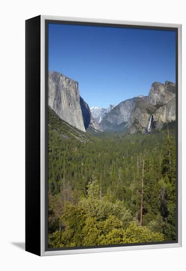 El Capitan, Half Dome, and Bridalveil Fall, Yosemite NP, California-David Wall-Framed Premier Image Canvas