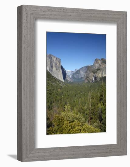 El Capitan, Half Dome, and Bridalveil Fall, Yosemite NP, California-David Wall-Framed Photographic Print