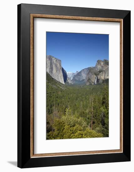 El Capitan, Half Dome, and Bridalveil Fall, Yosemite NP, California-David Wall-Framed Photographic Print