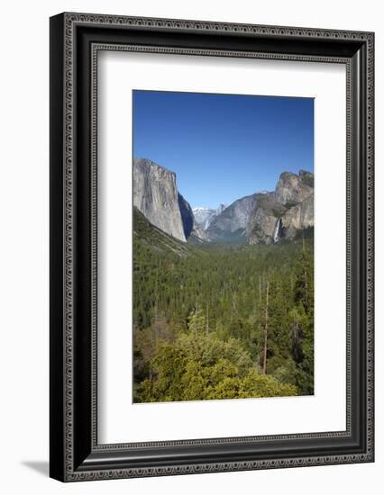 El Capitan, Half Dome, and Bridalveil Fall, Yosemite NP, California-David Wall-Framed Photographic Print