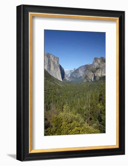 El Capitan, Half Dome, and Bridalveil Fall, Yosemite NP, California-David Wall-Framed Photographic Print