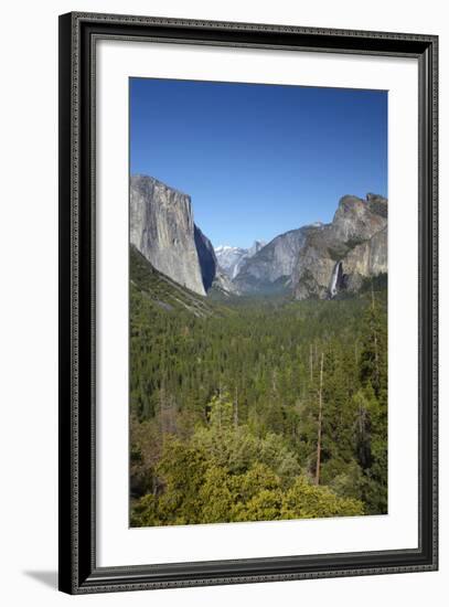 El Capitan, Half Dome, and Bridalveil Fall, Yosemite NP, California-David Wall-Framed Photographic Print