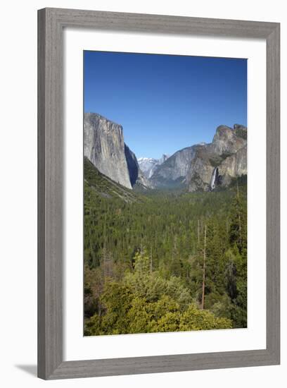 El Capitan, Half Dome, and Bridalveil Fall, Yosemite NP, California-David Wall-Framed Photographic Print