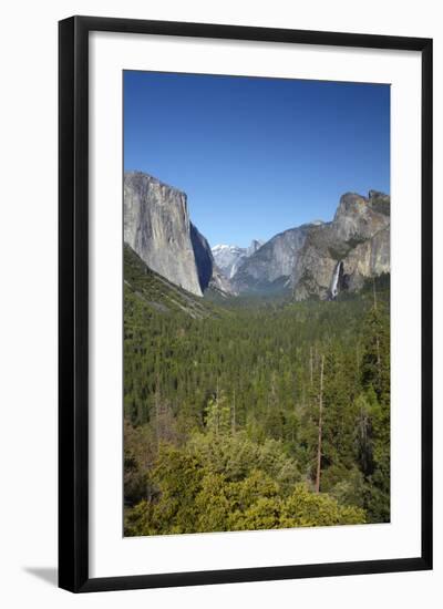 El Capitan, Half Dome, and Bridalveil Fall, Yosemite NP, California-David Wall-Framed Photographic Print