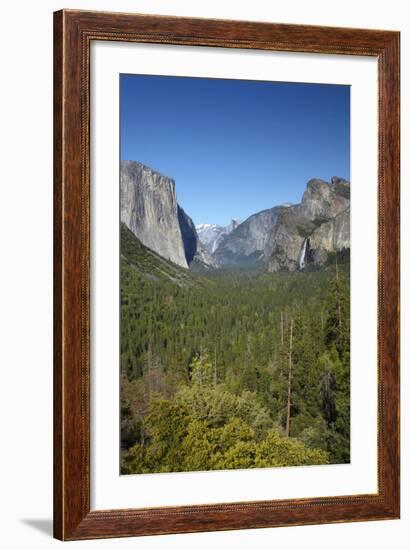 El Capitan, Half Dome, and Bridalveil Fall, Yosemite NP, California-David Wall-Framed Photographic Print