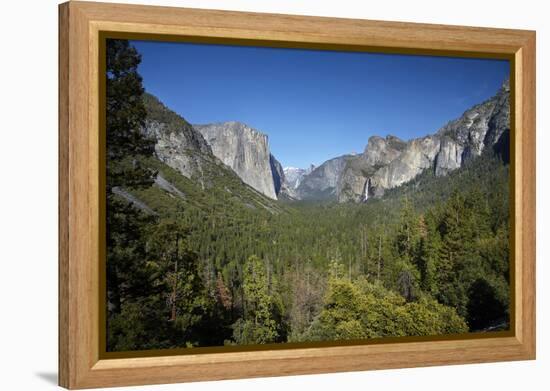 El Capitan, Half Dome, and Bridalveil Fall, Yosemite NP, California-David Wall-Framed Premier Image Canvas