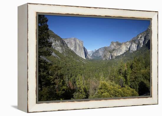 El Capitan, Half Dome, and Bridalveil Fall, Yosemite NP, California-David Wall-Framed Premier Image Canvas