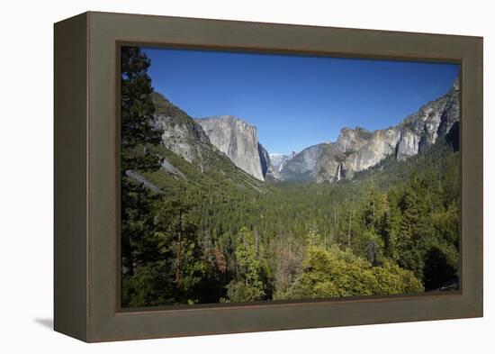 El Capitan, Half Dome, and Bridalveil Fall, Yosemite NP, California-David Wall-Framed Premier Image Canvas