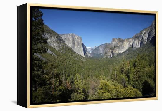 El Capitan, Half Dome, and Bridalveil Fall, Yosemite NP, California-David Wall-Framed Premier Image Canvas