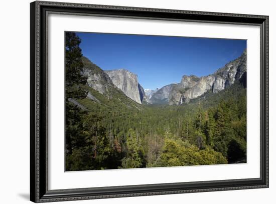 El Capitan, Half Dome, and Bridalveil Fall, Yosemite NP, California-David Wall-Framed Photographic Print