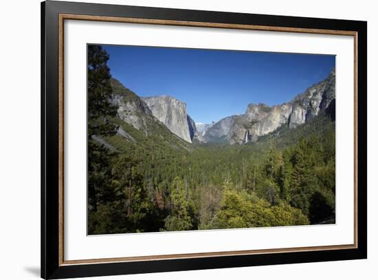 El Capitan, Half Dome, and Bridalveil Fall, Yosemite NP, California-David Wall-Framed Photographic Print