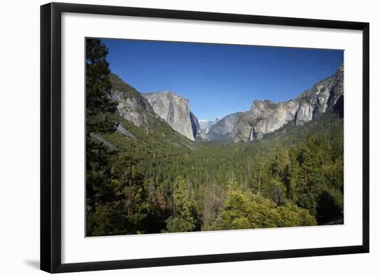 El Capitan, Half Dome, and Bridalveil Fall, Yosemite NP, California-David Wall-Framed Photographic Print