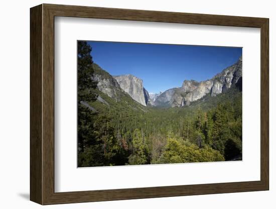 El Capitan, Half Dome, and Bridalveil Fall, Yosemite NP, California-David Wall-Framed Photographic Print