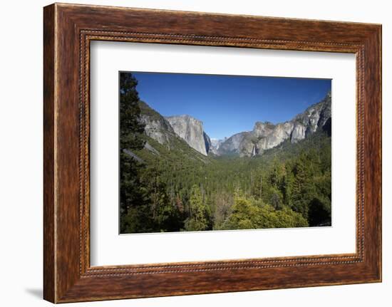 El Capitan, Half Dome, and Bridalveil Fall, Yosemite NP, California-David Wall-Framed Photographic Print