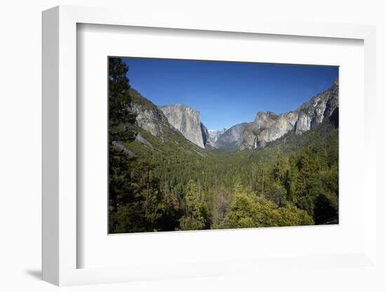 El Capitan, Half Dome, and Bridalveil Fall, Yosemite NP, California-David Wall-Framed Photographic Print