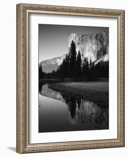 El Capitan Reflected in Merced River, Yosemite National Park, California, USA-Adam Jones-Framed Photographic Print