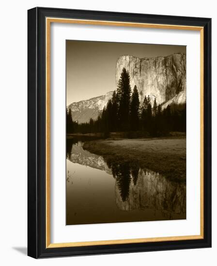 El Capitan Reflected in Merced River, Yosemite National Park, California, USA-Adam Jones-Framed Photographic Print