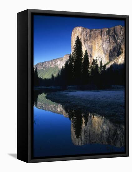 El Capitan Reflected in Merced River, Yosemite National Park, California, USA-Adam Jones-Framed Premier Image Canvas