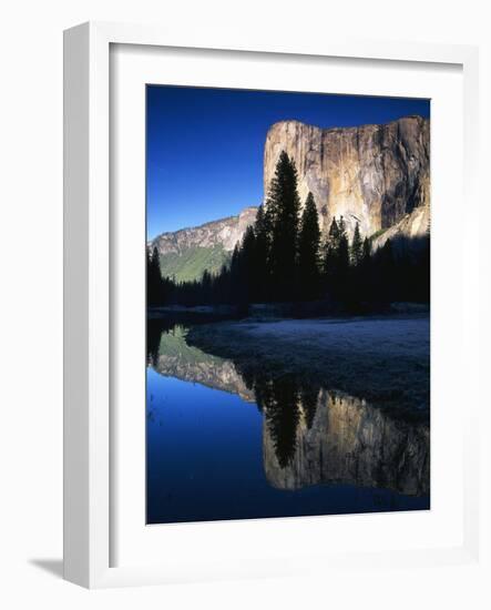 El Capitan Reflected in Merced River, Yosemite National Park, California, USA-Adam Jones-Framed Photographic Print