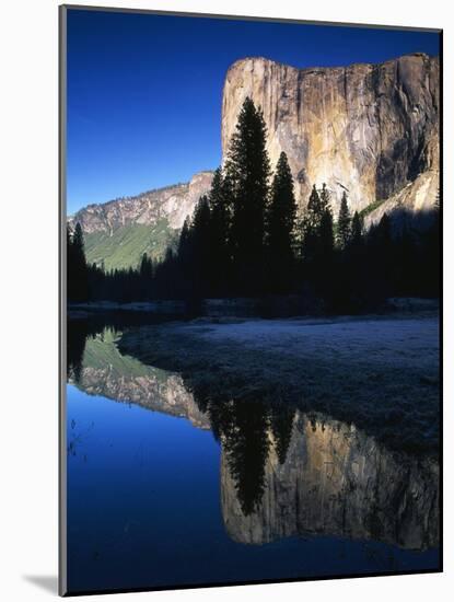 El Capitan Reflected in Merced River, Yosemite National Park, California, USA-Adam Jones-Mounted Photographic Print