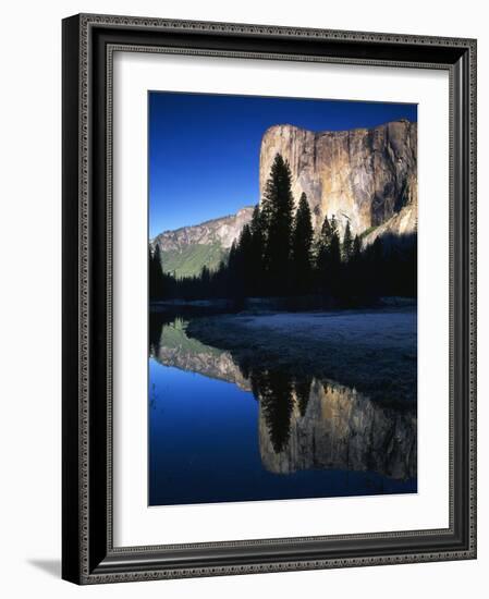 El Capitan Reflected in Merced River, Yosemite National Park, California, USA-Adam Jones-Framed Photographic Print