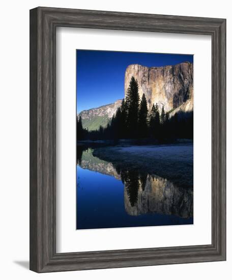 El Capitan Reflected in Merced River, Yosemite National Park, California, USA-Adam Jones-Framed Photographic Print