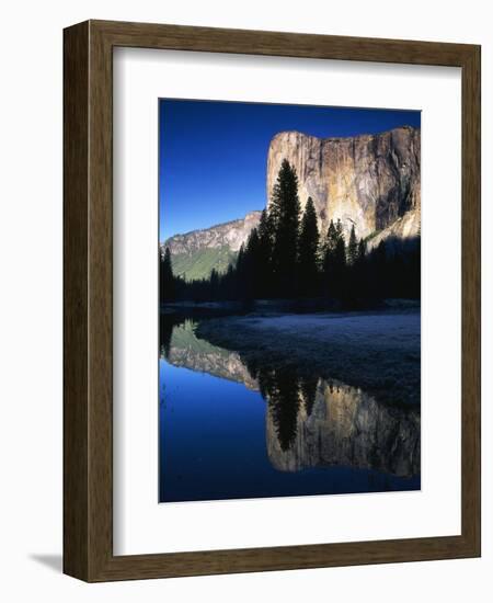 El Capitan Reflected in Merced River, Yosemite National Park, California, USA-Adam Jones-Framed Photographic Print