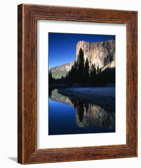 El Capitan Reflected in Merced River, Yosemite National Park, California, USA-Adam Jones-Framed Photographic Print