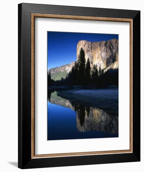 El Capitan Reflected in Merced River, Yosemite National Park, California, USA-Adam Jones-Framed Photographic Print