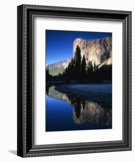 El Capitan Reflected in Merced River, Yosemite National Park, California, USA-Adam Jones-Framed Photographic Print