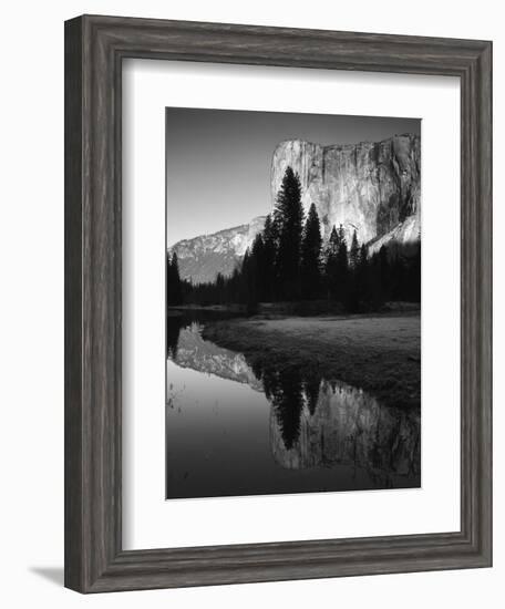 El Capitan Reflected in Merced River, Yosemite National Park, California, USA-Adam Jones-Framed Photographic Print