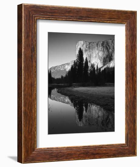 El Capitan Reflected in Merced River, Yosemite National Park, California, USA-Adam Jones-Framed Photographic Print