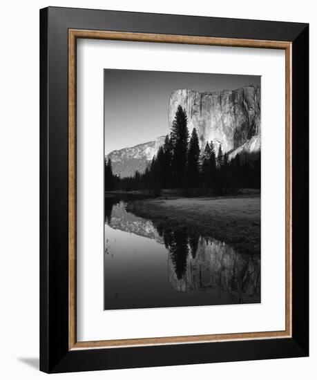 El Capitan Reflected in Merced River, Yosemite National Park, California, USA-Adam Jones-Framed Photographic Print