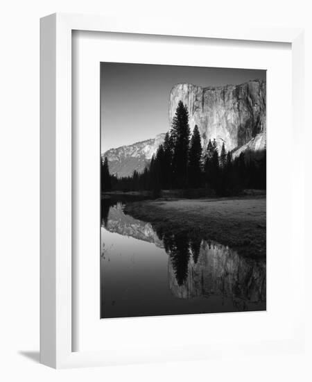 El Capitan Reflected in Merced River, Yosemite National Park, California, USA-Adam Jones-Framed Photographic Print