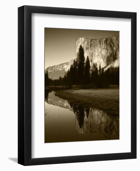 El Capitan Reflected in Merced River, Yosemite National Park, California, USA-Adam Jones-Framed Photographic Print