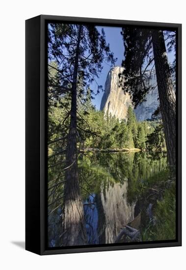 El Capitan reflected on Merced River, Yosemite National Park, California-Adam Jones-Framed Premier Image Canvas