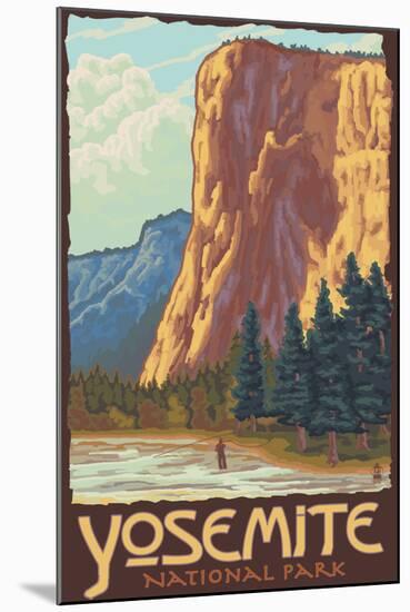 El Capitan, Yosemite National Park, California-Lantern Press-Mounted Art Print