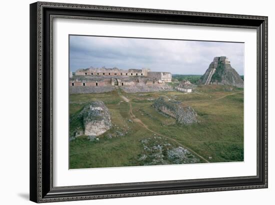 El Castillo and the Nunnery-Mayan-Framed Giclee Print