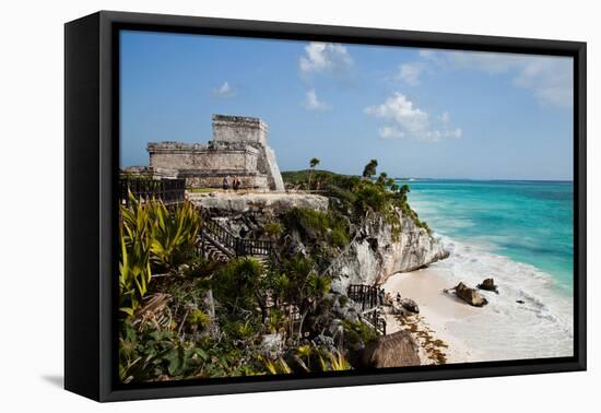 El Castillo at Tulum, Yucatan, Mexico, North America-John Alexander-Framed Premier Image Canvas