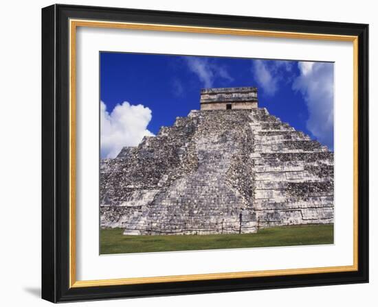 El Castillo, Chichen Itza, Yucatan, Mexico-Ken Gillham-Framed Photographic Print