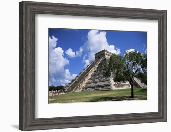 El Castillo Pyramid at Chichen Itza, Unesco World Heritage Site, Yucatan, Mexico, North America-Nelly Boyd-Framed Photographic Print