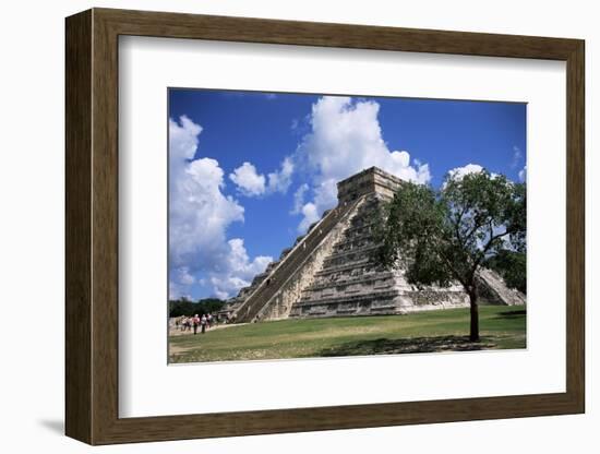 El Castillo Pyramid at Chichen Itza, Unesco World Heritage Site, Yucatan, Mexico, North America-Nelly Boyd-Framed Photographic Print